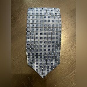 Nautica Blue Patterned Tie Classic Men's Tie Wedding or Business Tie 100% silk